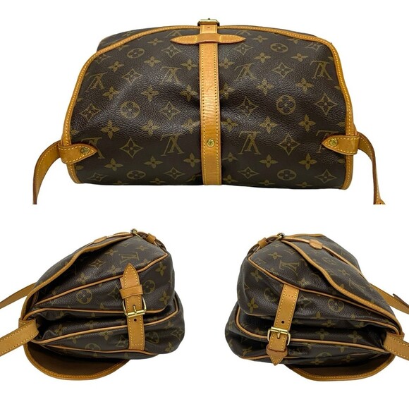 LOUIS VUITTON Brown Monogram Leather Shoulder Bag - Picture 5 of 9